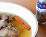 鶏レバーのにんにく醤油漬け・シナモン風味作り方1写真