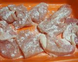 かぼちゃとむね肉をサンドした贅沢フライ♪作り方5写真