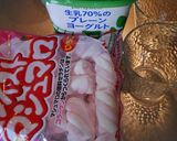 ハロウィン風マシュマロヨーグルト作り方1写真