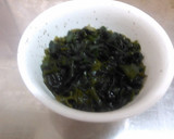 たけのこと油揚げとわかめの煮物作り方1写真