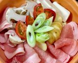 冬の「辛ラーメン」鍋。作り方1写真