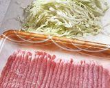 肉巻きキャベツ☆さっぱり塩レモンだれ作り方1写真