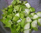 四角豆と白茄子の卵炒め作り方1写真