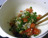 レンズ豆と蕎麦の実のライスサラダ風作り方3写真