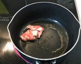 焼きナスとみょうが、豚バラの味噌汁！作り方2写真