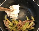 焼きナスとみょうが、豚バラの味噌汁！作り方4写真