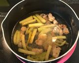 焼きナスとみょうが、豚バラの味噌汁！作り方5写真