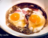 ハムエッグの照り焼き丼作り方3写真