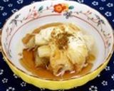 焼き茄子に湯葉あんかけ作り方8写真