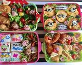 運動会弁当 お弁当 ミニオン 大人数作り方2写真