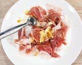 豚カツ茶漬け。作り方1写真