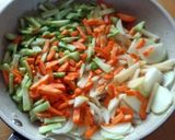 豚肉と三色野菜のうま塩炒め作り方6写真
