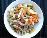 豚肉と三色野菜のうま塩炒め作り方9写真