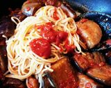 冷凍トマトと冷凍なすでスパゲティ♪作り方5写真