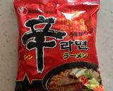 辛ラーメンバーガー♪作り方1写真