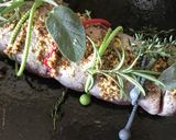 豚肉フィレのりんごとプルーン詰め作り方5写真