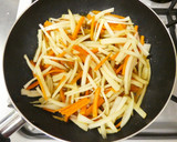 栄養を丸ごと摂取！大根の皮★きんぴら大根作り方3写真