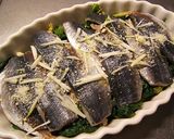 ほうれん草の胡麻和えと南瓜と鯵のグラタン作り方5写真
