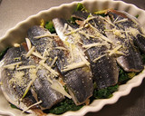 ほうれん草の胡麻和えと南瓜と鯵のグラタン作り方5写真