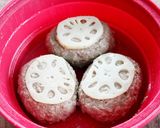 レンジで簡単!お手軽れんこんハンバーグ作り方4写真