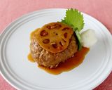 レンジで簡単!お手軽れんこんハンバーグ作り方6写真
