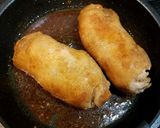 ゴボウと人参のチキンロール☆作り方4写真