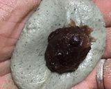 白玉粉であんこ入り月見団子。ヨモギ入り♩作り方3写真