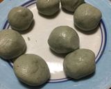 白玉粉であんこ入り月見団子。ヨモギ入り♩作り方4写真