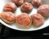 椎茸肉詰めをほうれん草ソースで作り方1写真