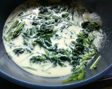 椎茸肉詰めをほうれん草ソースで作り方3写真