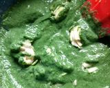 椎茸肉詰めをほうれん草ソースで作り方4写真
