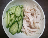 ちょいと小鉢に。鶏と胡瓜の棒々鶏風和え作り方1写真