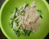 ちょいと小鉢に。鶏と胡瓜の棒々鶏風和え作り方3写真