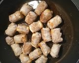 ☆肉巻き厚揚げの甘酢焼き☆作り方3写真