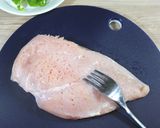 鶏むね肉の中華レモン炒め。作り方1写真