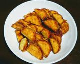 塩で食べるさつま芋天ぷら作り方4写真