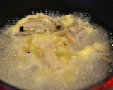 たっぷりきのこの昆布かきたまスープ作り方4写真
