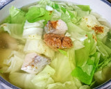 鮭とキャベツの中華味噌スープ♥簡単☆作り方5写真