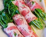 レンジで簡単！お弁当にも＊豆苗の豚肉巻き作り方3写真