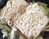 簡単焼きうどんごぼう天入り作り方3写真