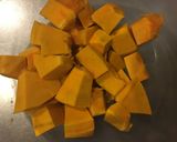 簡単♪材料３品！南瓜のきんちゃくデザート作り方1写真