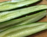 きゅうりと釜揚げしらすの炒め物作り方1写真
