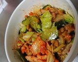 ダイエットつまみWキャベツわかめサラダ作り方7写真