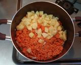 簡単！ソーセージと野菜のスープ　ドイツ作り方3写真
