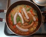 簡単！ソーセージと野菜のスープ　ドイツ作り方5写真