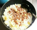 適当レタス炒飯作り方3写真