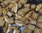 ゴボウとこんにゃくのピリ辛炒め作り方5写真