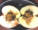グリルフルーツ　いちじく入り焼きりんご　作り方2写真