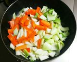 余った野菜で中華丼作り方2写真