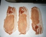 薄切り肉で簡単、もやし入り甘辛ロール☆作り方2写真